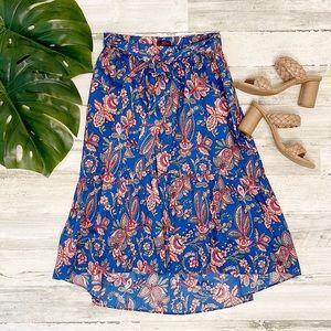 J.Crew + Liberty fabric floral belted skirt